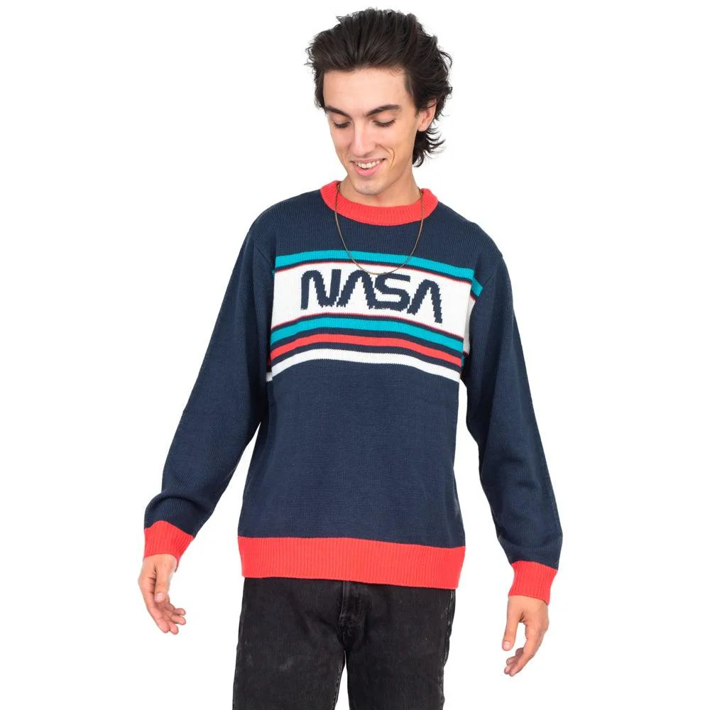 NASA Log 1980s Style Unisex Ugly Christmas Sweater - Image 4