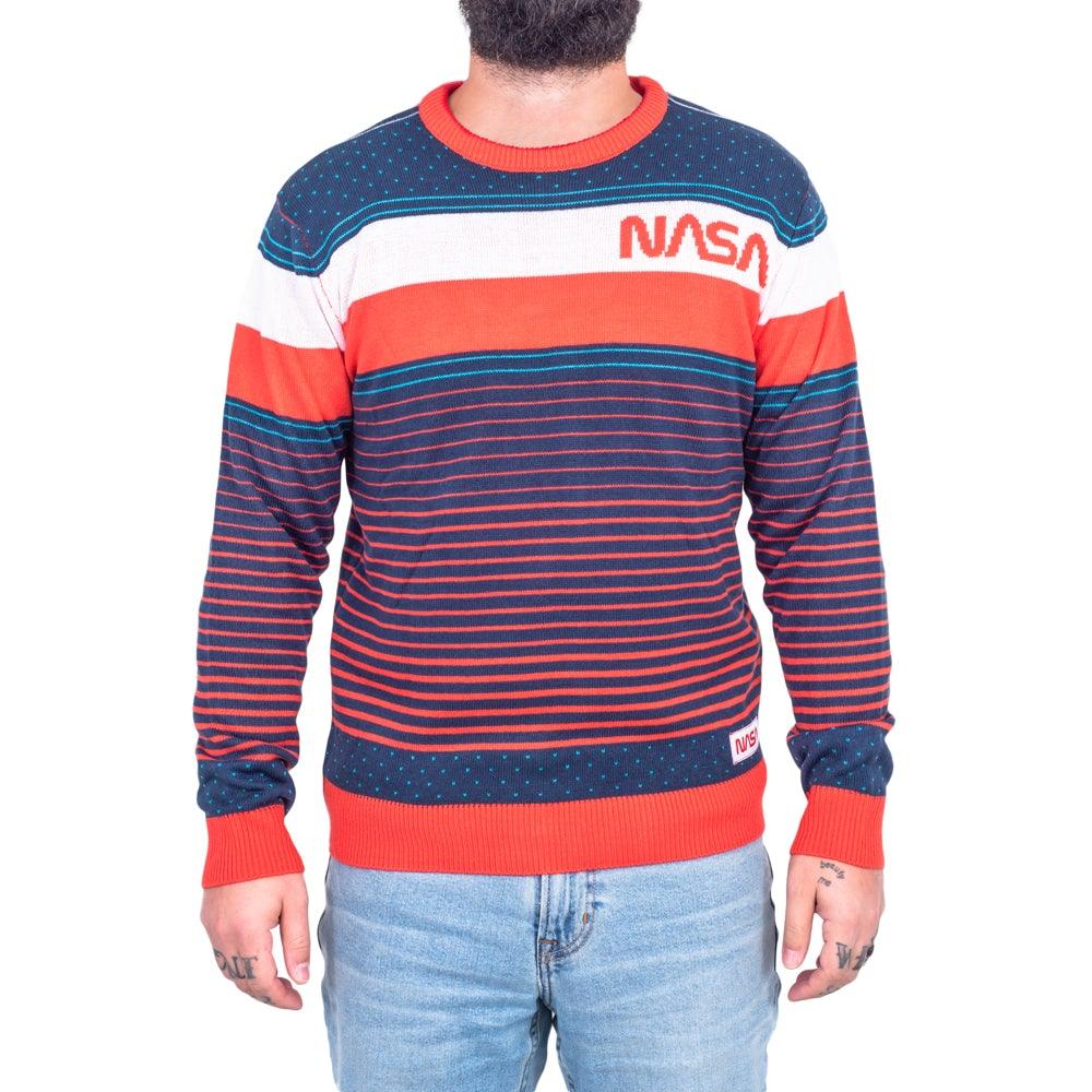 NASA Space Adventure 1980s Style Adult Unisex Ugly Christmas Sweater