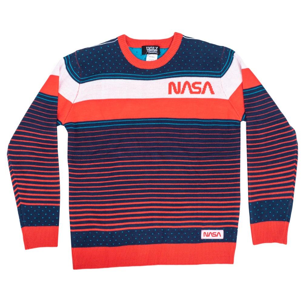 NASA Space Adventure 1980s Style Adult Unisex Ugly Christmas Sweater - Image 5