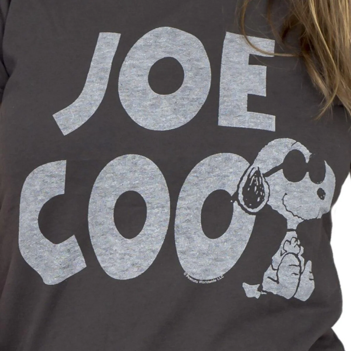 Peanuts Joe Cool Snoopy Juniors T-Shirt - Image 2