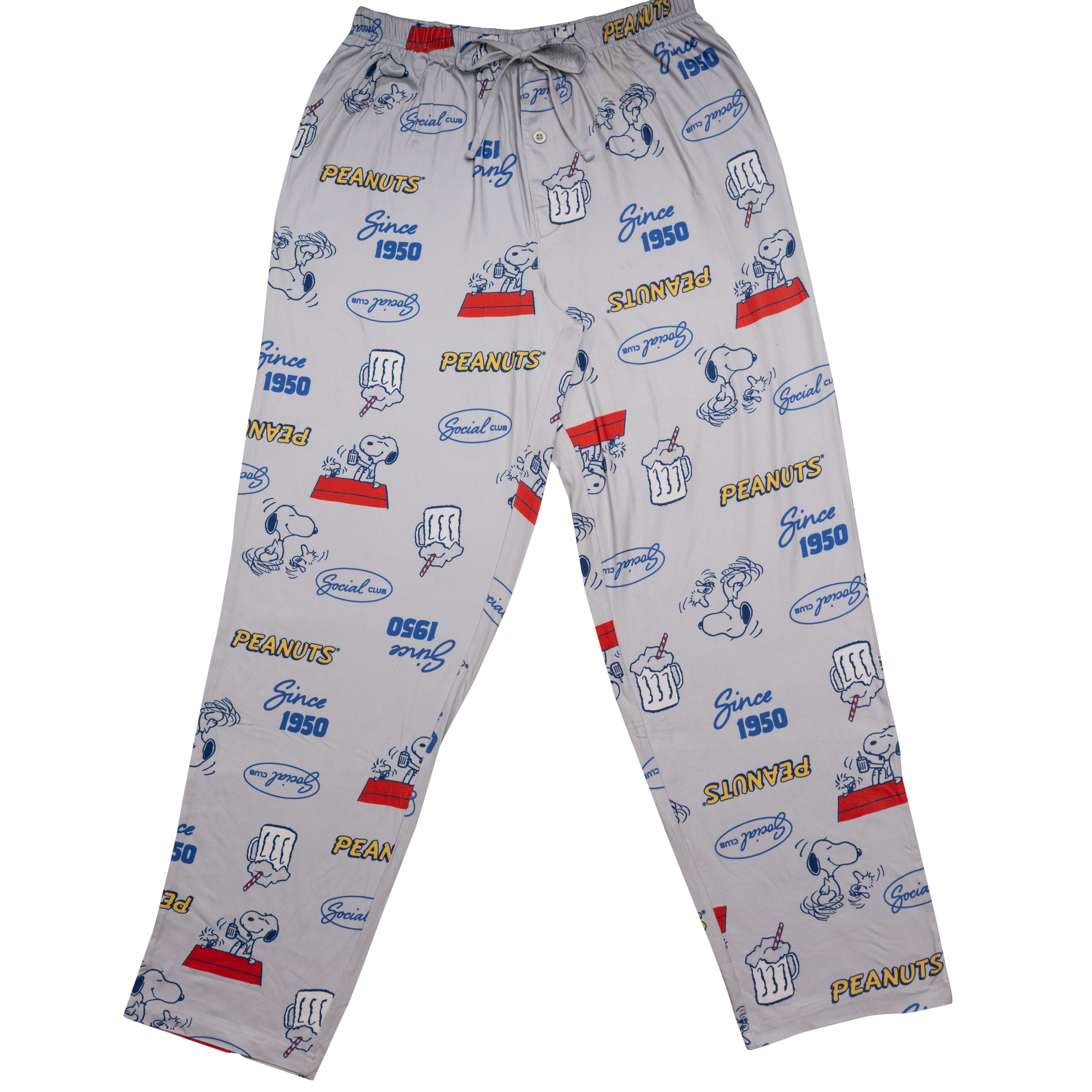Peanuts Since 1950 Gray Adult Unisex Lounge Pants - Image 3