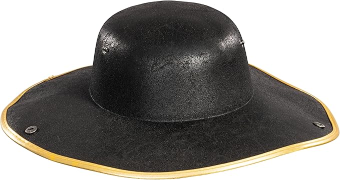 Pirate Hat Tricorn Faux Leather Colonial Renaissance Halloween Cosplay Costume Hat - Image 10