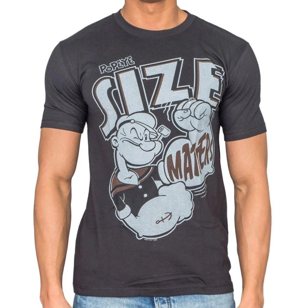 Popeye Size Matters Big Arms T-shirt