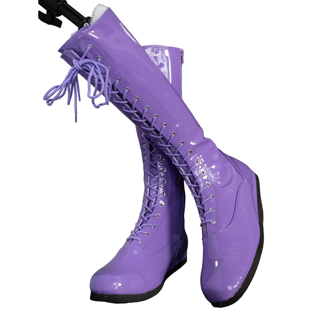Pro Wrestler / Superhero Purple Halloween Cosplay Costume Boots - Image 3