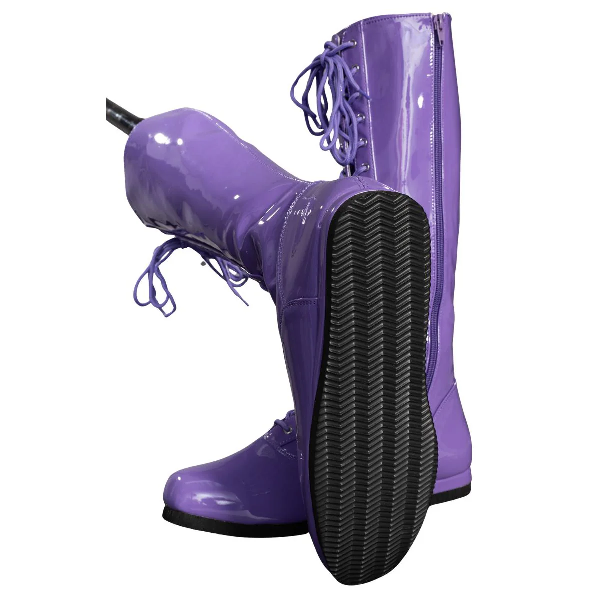 Pro Wrestler / Superhero Purple Halloween Cosplay Costume Boots - Image 4