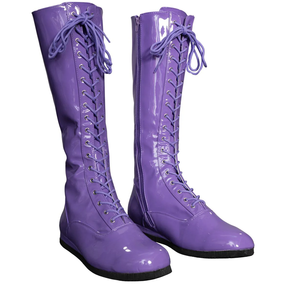 Pro Wrestler / Superhero Purple Halloween Cosplay Costume Boots - Image 5