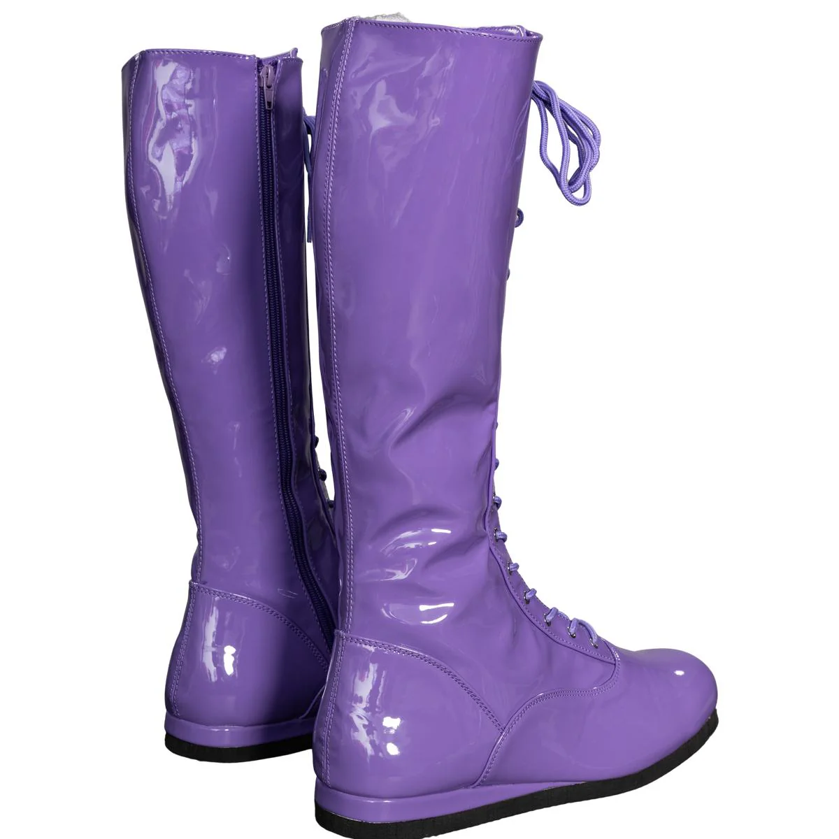 Pro Wrestler / Superhero Purple Halloween Cosplay Costume Boots - Image 7