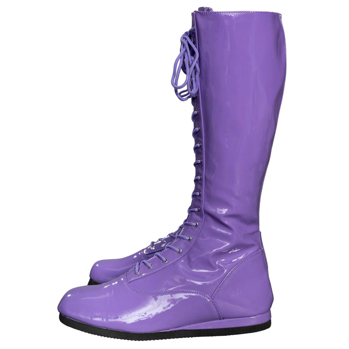 Pro Wrestler / Superhero Purple Halloween Cosplay Costume Boots - Image 9