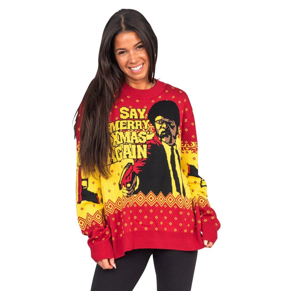 Pulp Fiction Merry Xmas Again Sweater - Image 2