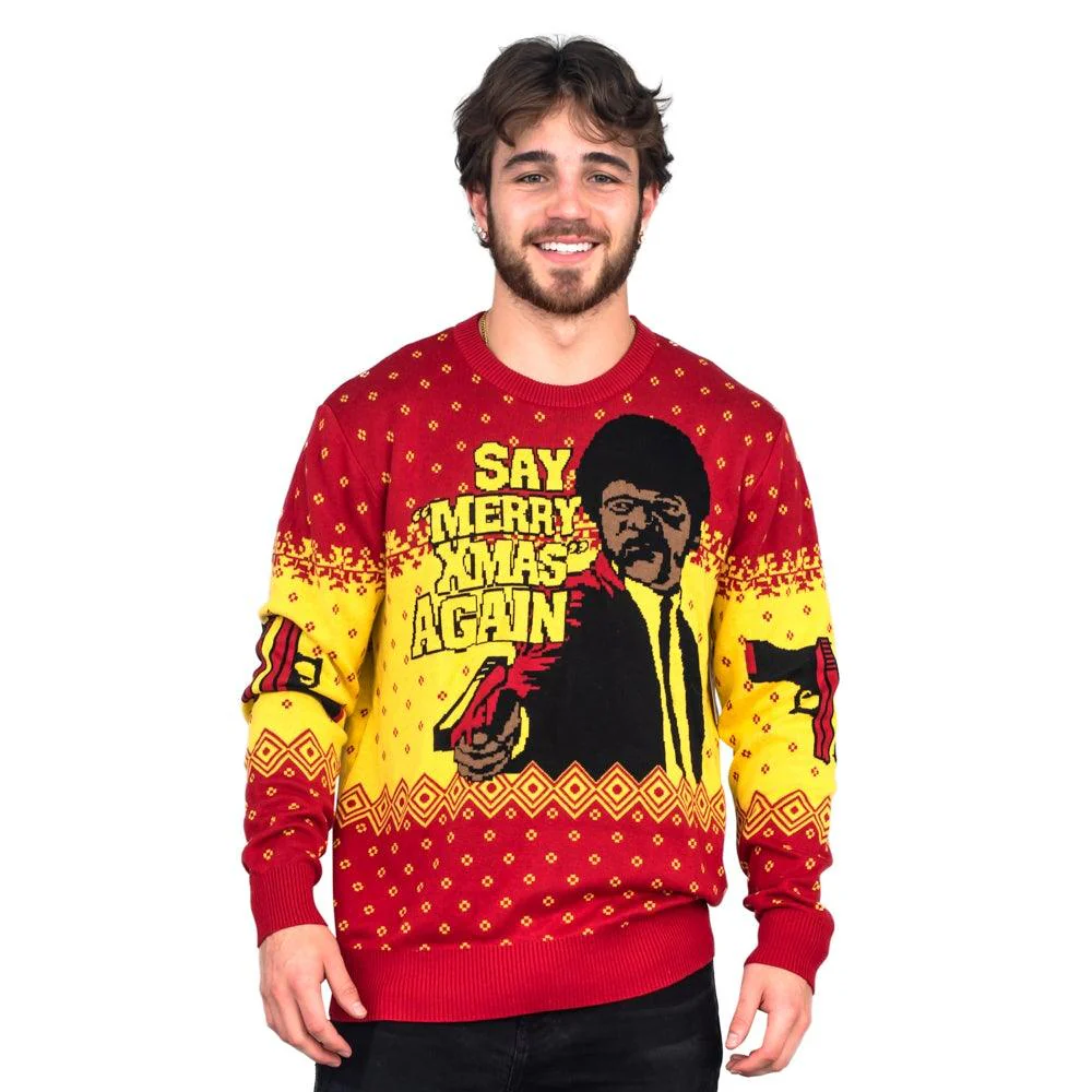 Pulp Fiction Merry Xmas Again Sweater - Image 3