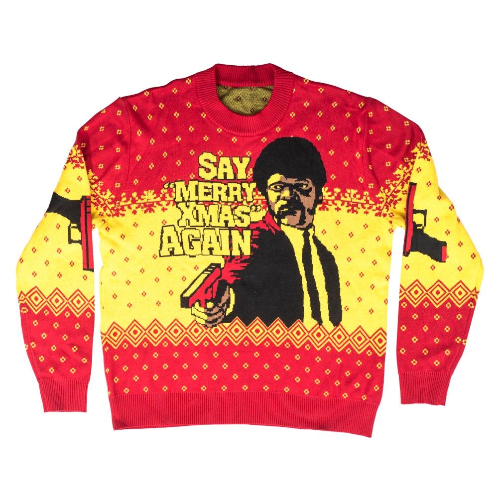 Pulp Fiction Merry Xmas Again Sweater - Image 4