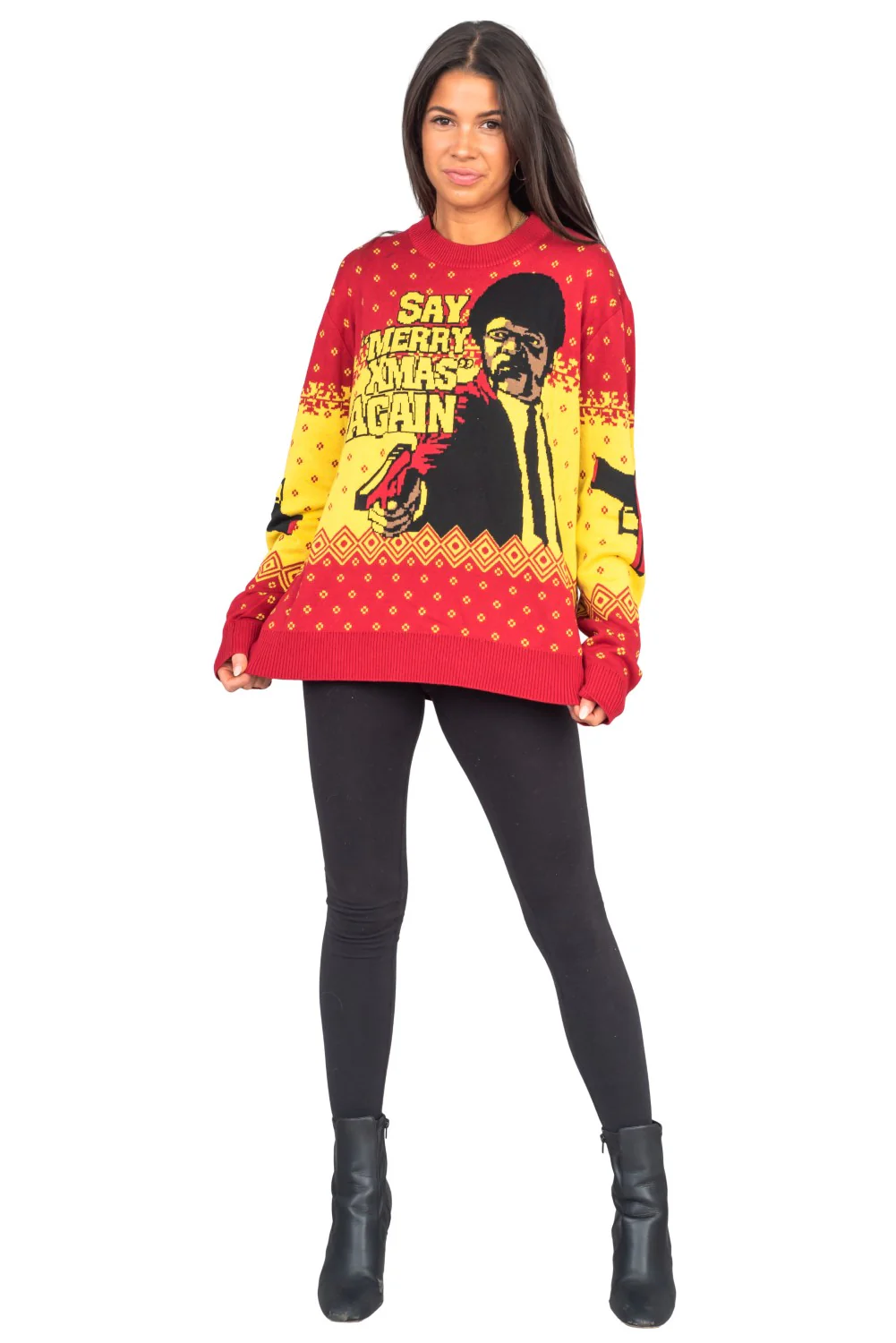 Pulp Fiction Merry Xmas Again Sweater - Image 7