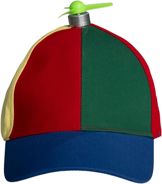 Rainbow Propeller Nerd Halloween Cosplay Costume Adjustable Hat - Image 2