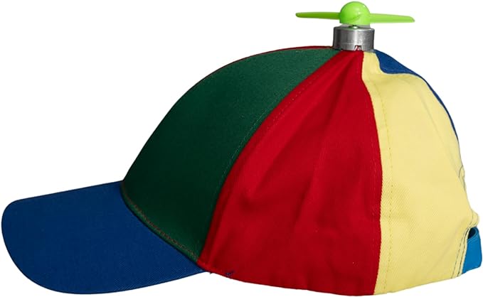 Rainbow Propeller Nerd Halloween Cosplay Costume Adjustable Hat - Image 3