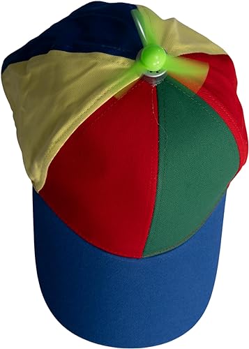 Rainbow Propeller Nerd Halloween Cosplay Costume Adjustable Hat - Image 4