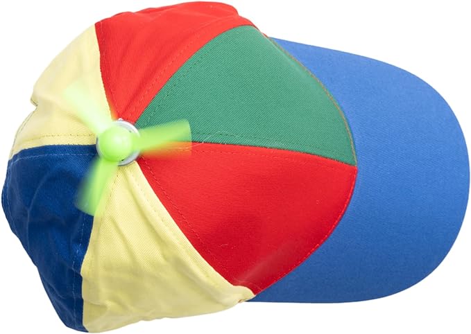 Rainbow Propeller Nerd Halloween Cosplay Costume Adjustable Hat - Image 5