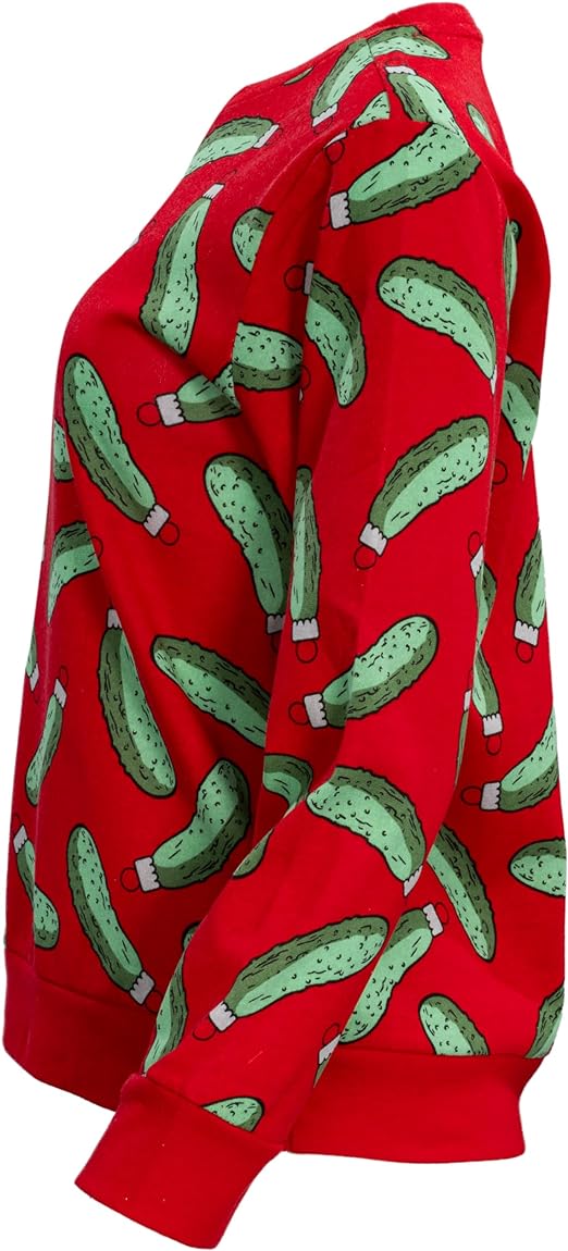 Rick and Morty Pickle Youth Red Sweatshirt - Image 2