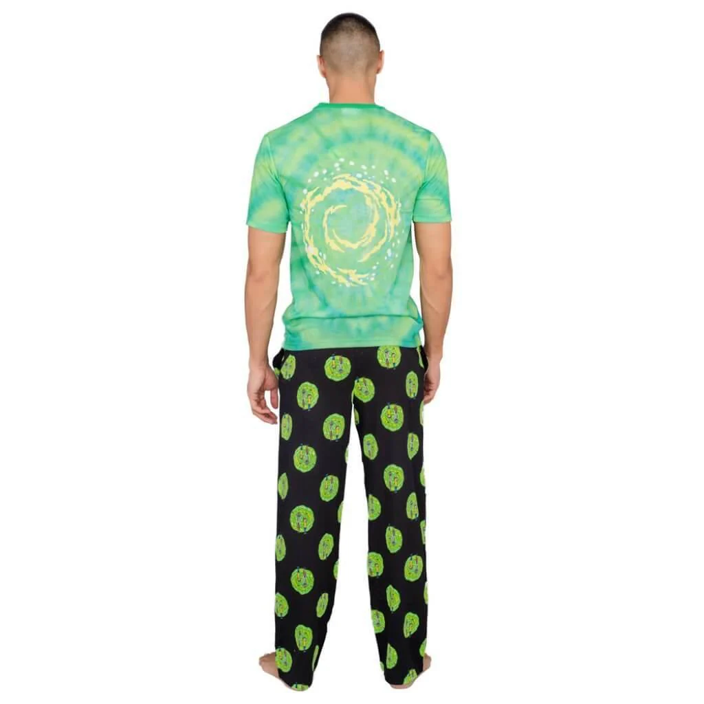 Rick and Morty Portal T-Shirt and Lounge Pants Pajama Set - Image 3