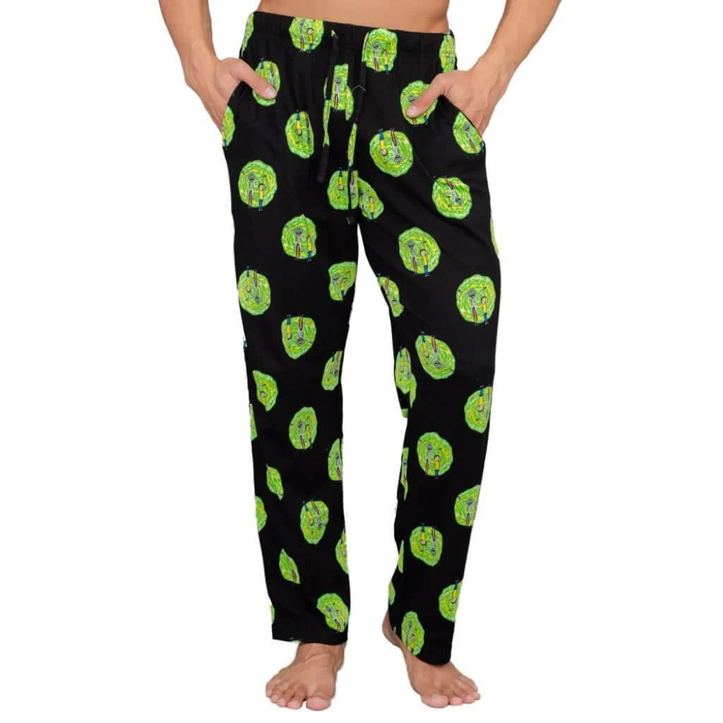 Rick and Morty Portal T-Shirt and Lounge Pants Pajama Set - Image 4