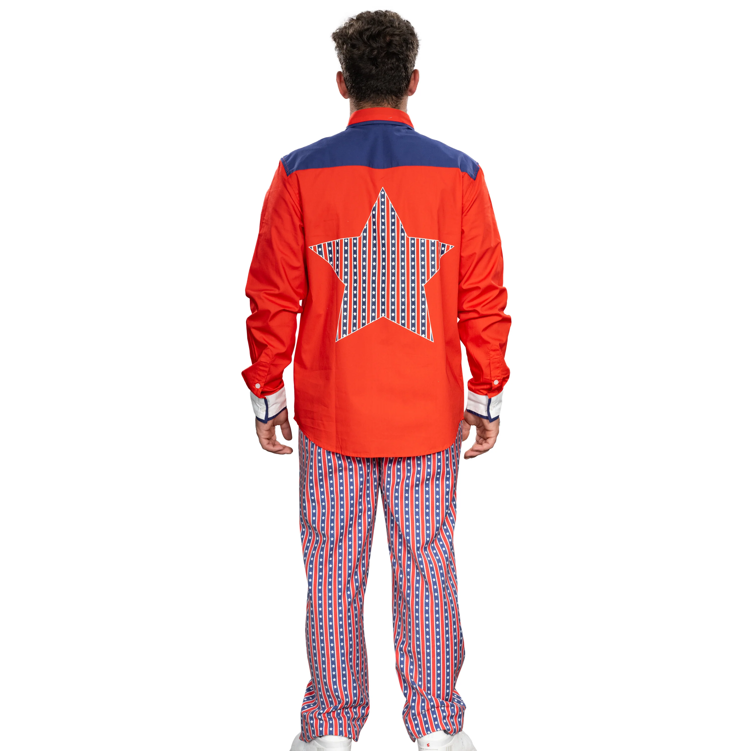 Roy Munson Character Bowling Movie Halloween Cosplay Shirt and Pants Costume Set - Image 6