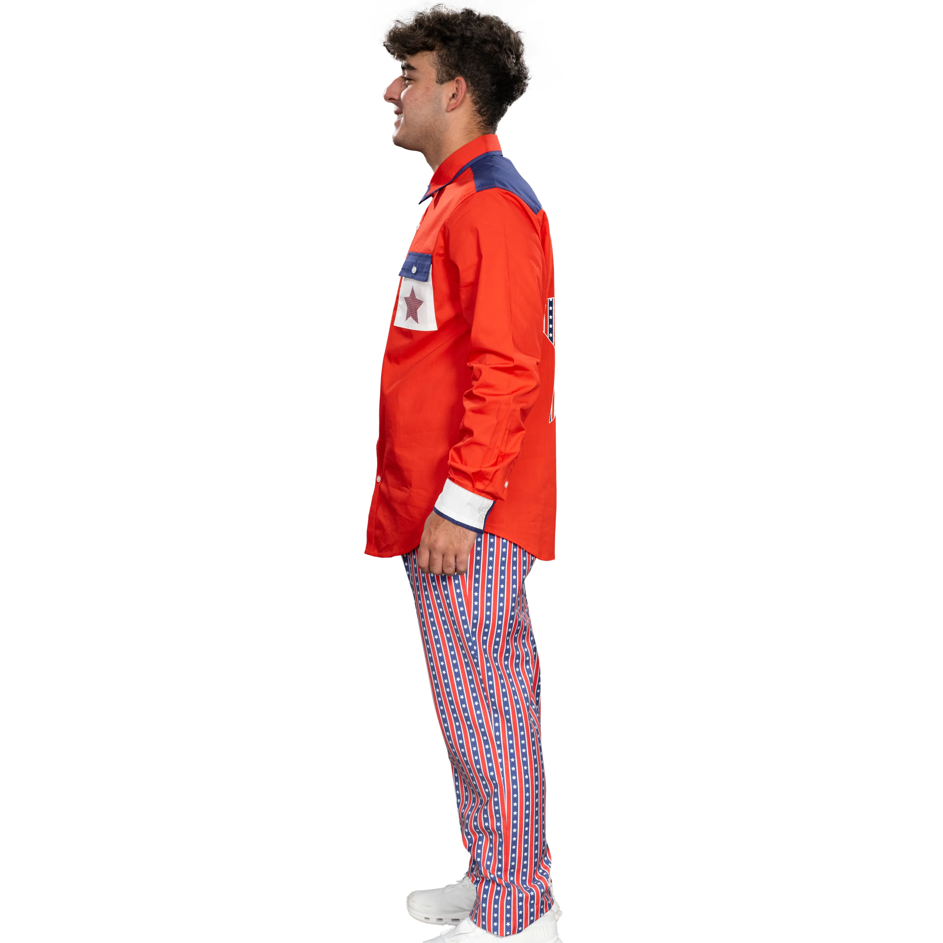 Roy Munson Character Bowling Movie Halloween Cosplay Shirt and Pants Costume Set - Image 7