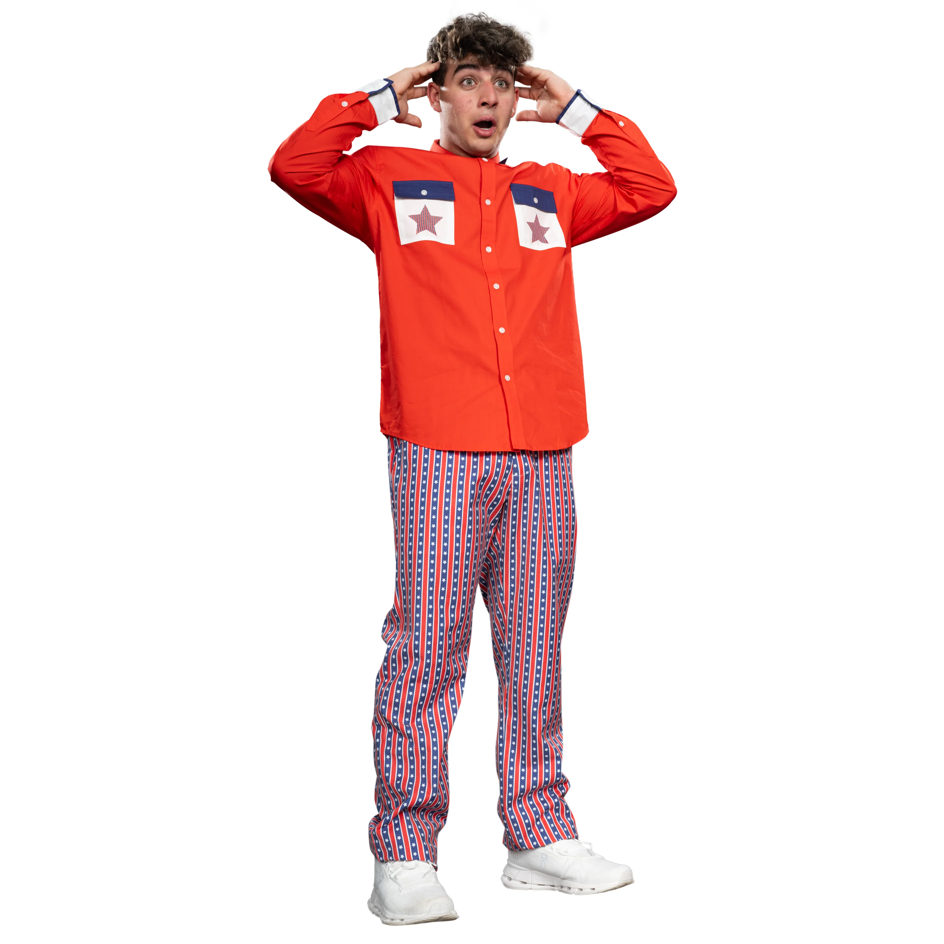 Roy Munson Character Bowling Movie Halloween Cosplay Shirt and Pants Costume Set - Image 9
