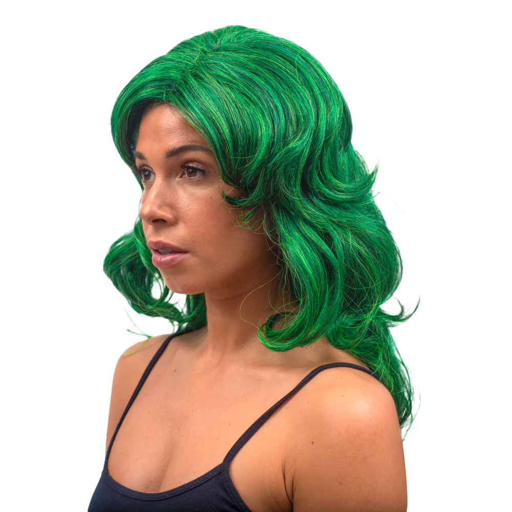 She Green Comic Book TV Show Monster Adult Halloween Costume Wig Cosplay - Image 4