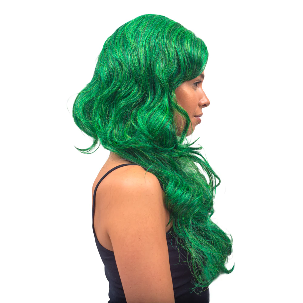 She Green Comic Book TV Show Monster Adult Halloween Costume Wig Cosplay - Image 5