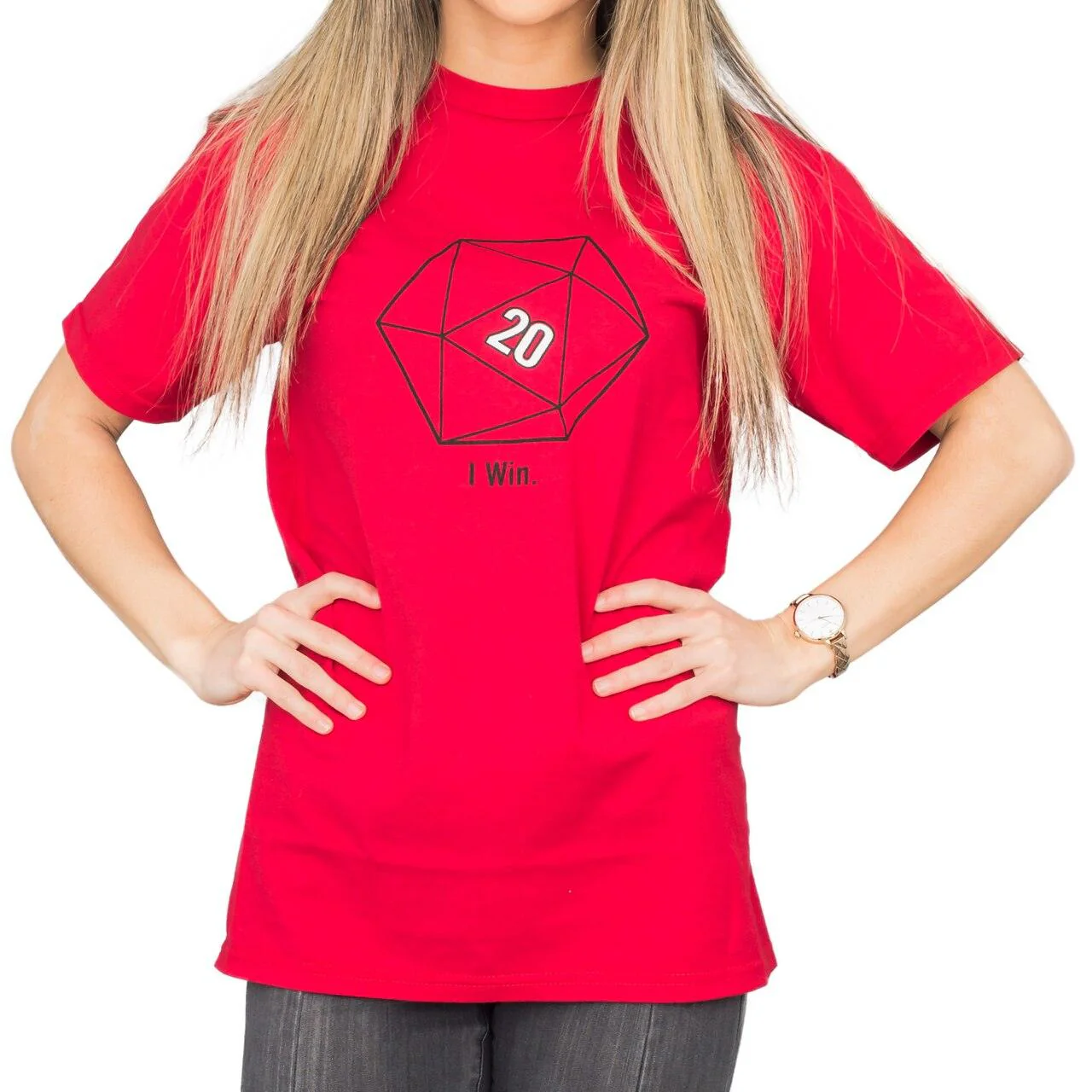 Sheldon Cooper 20 Sided Dice D20 Adult Red T-shirt - Image 4