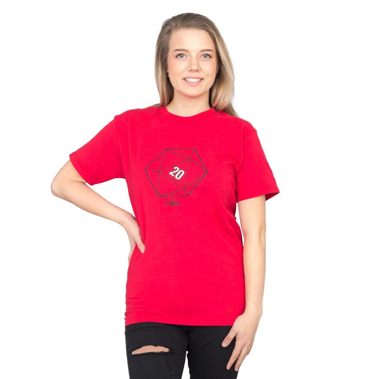 Sheldon Cooper 20 Sided Dice D20 Adult Red T-shirt - Image 5