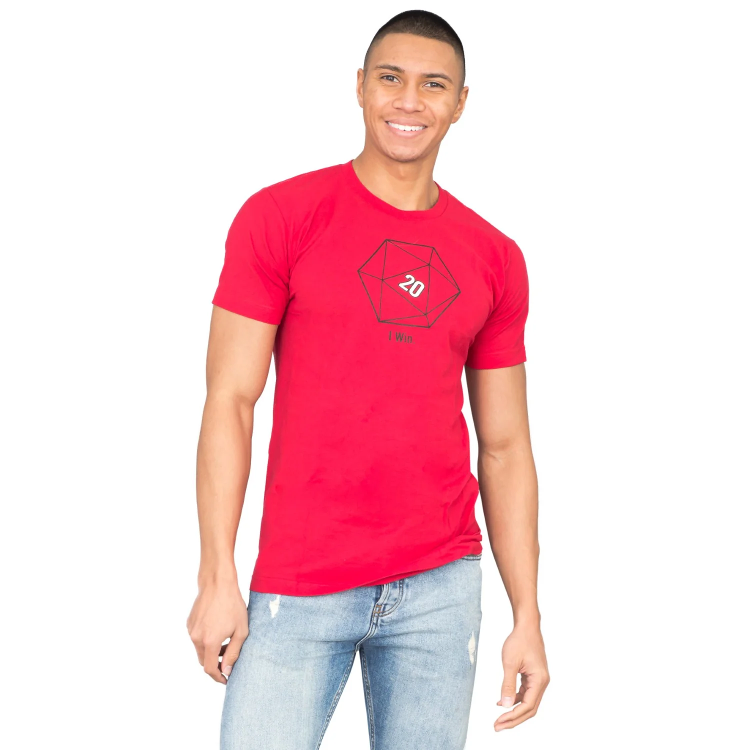 Sheldon Cooper 20 Sided Dice D20 Adult Red T-shirt - Image 8