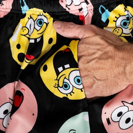 Spongebob Ornaments Balls Black Lounge Pants - Image 6
