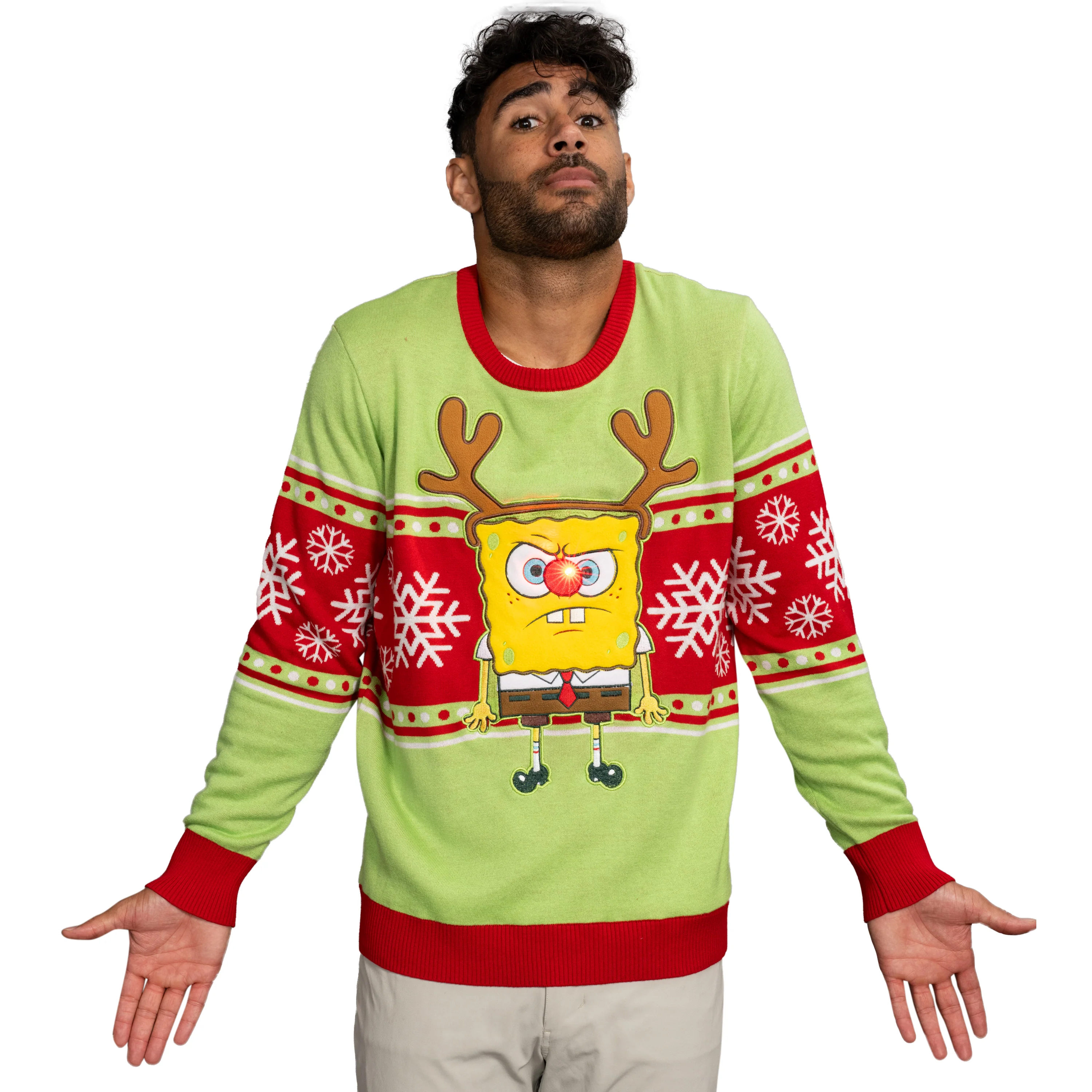 Spongebob Tangled LED Lights Sweater - Image 8