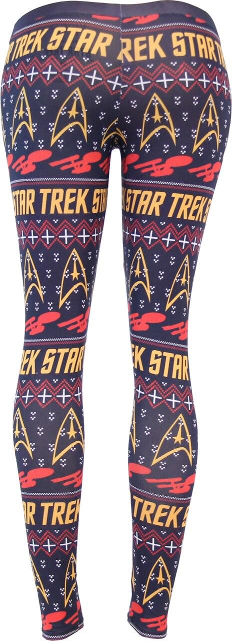 Star Trek Command Ugly Christmas Pattern Leggings - Image 3