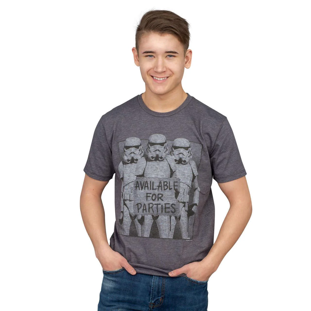 Star Wars Stormtroopers Available for Parties Vintage Inspired T-Shirt - Image 2