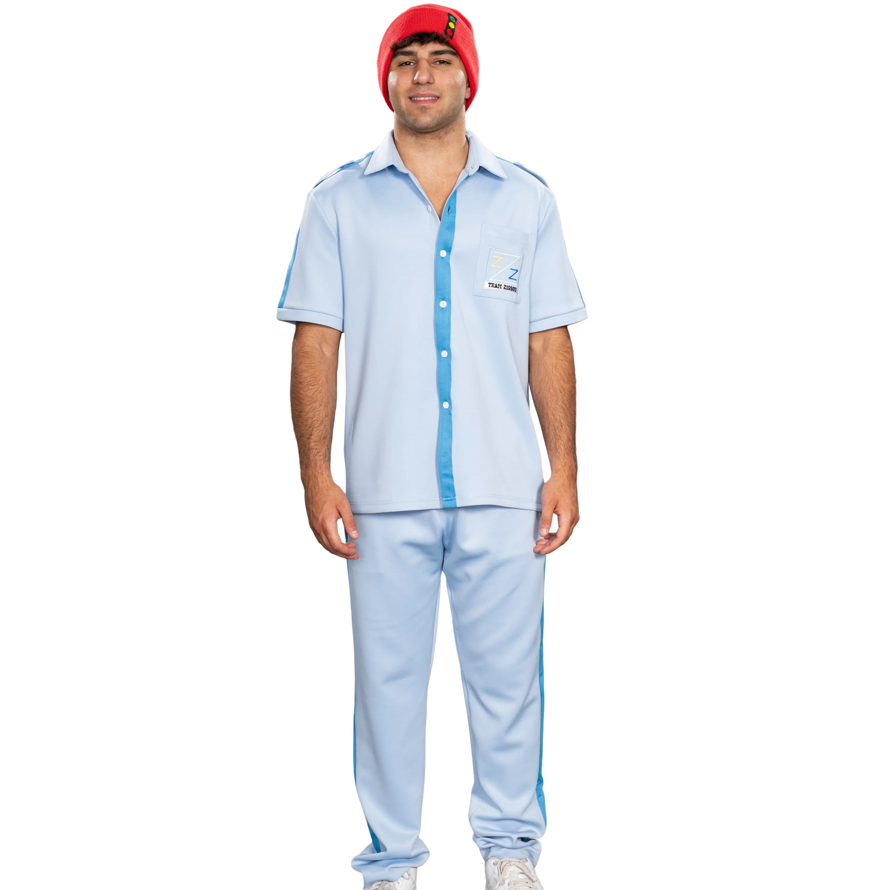 Steve Underwater Explorer Movie Character Halloween Cosplay Costume Set