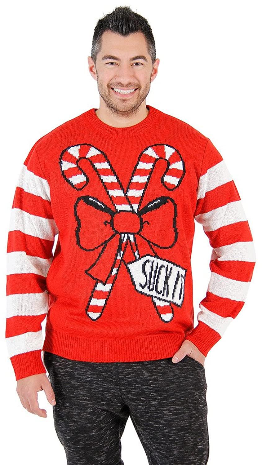 Suck It Candy Cane Ugly Christmas Sweater - Image 4