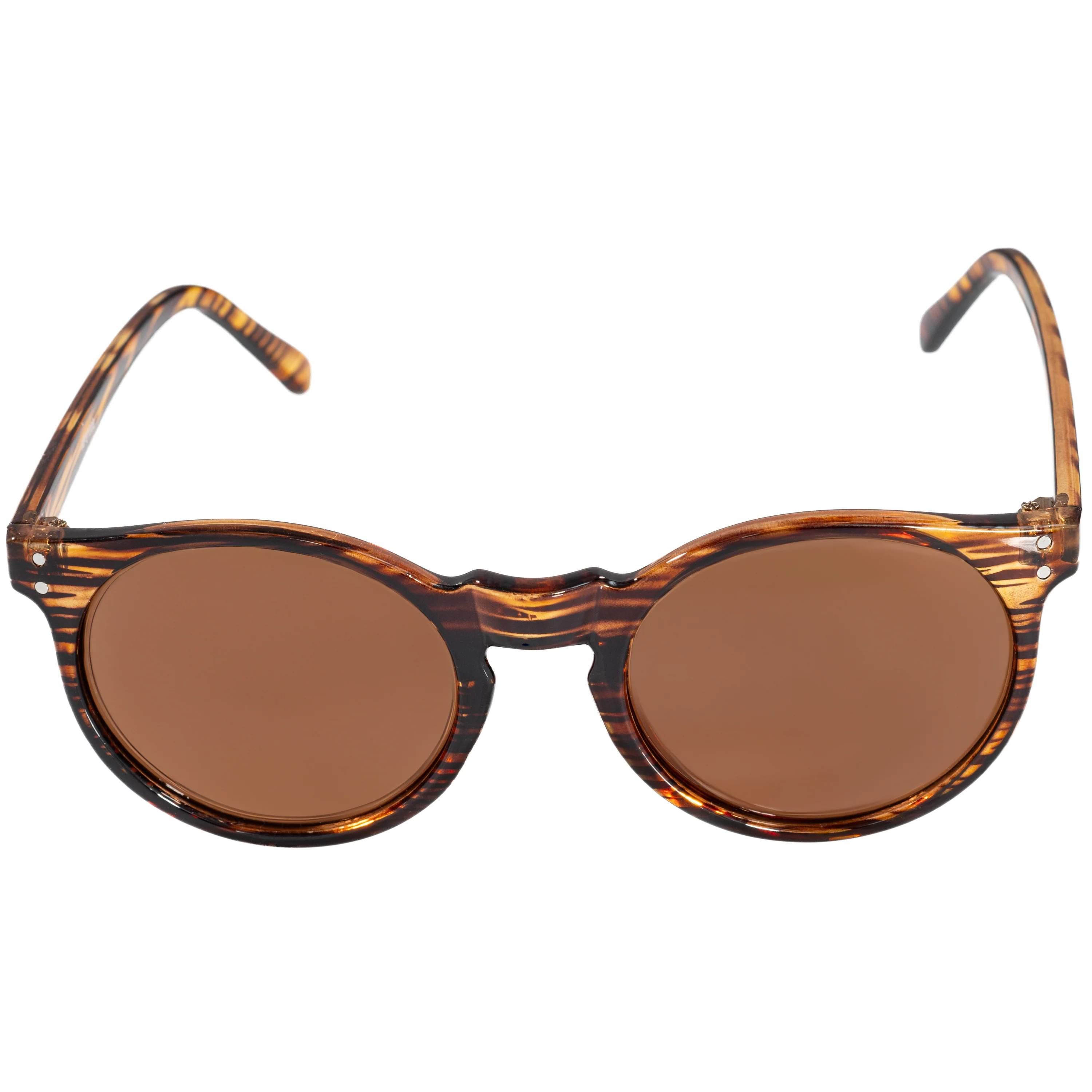 Sunglasses for Men Women Tortoiseshell Tan Brown Dark Lens Glasses - Image 2