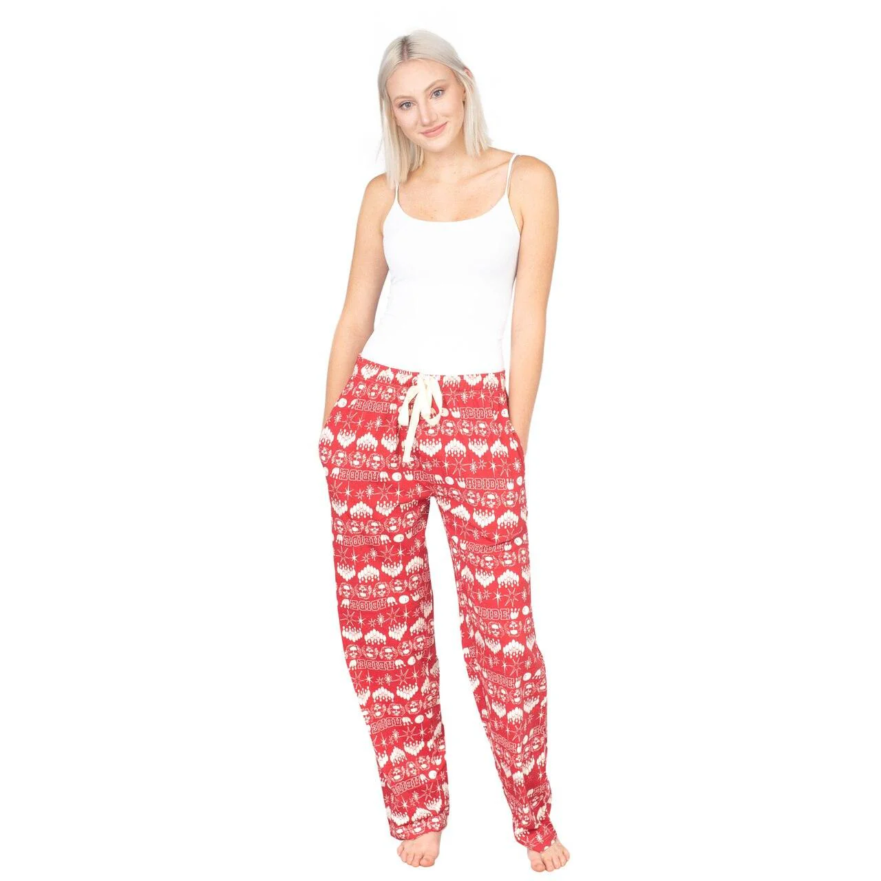 The Big Lebowski Bowling Pins Unisex Adult Red Lounge Pants