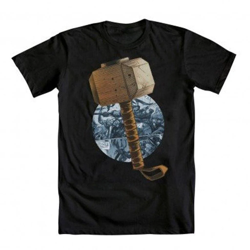 The Mighty Thor Thor's Hammer Comic Circle T-shirt