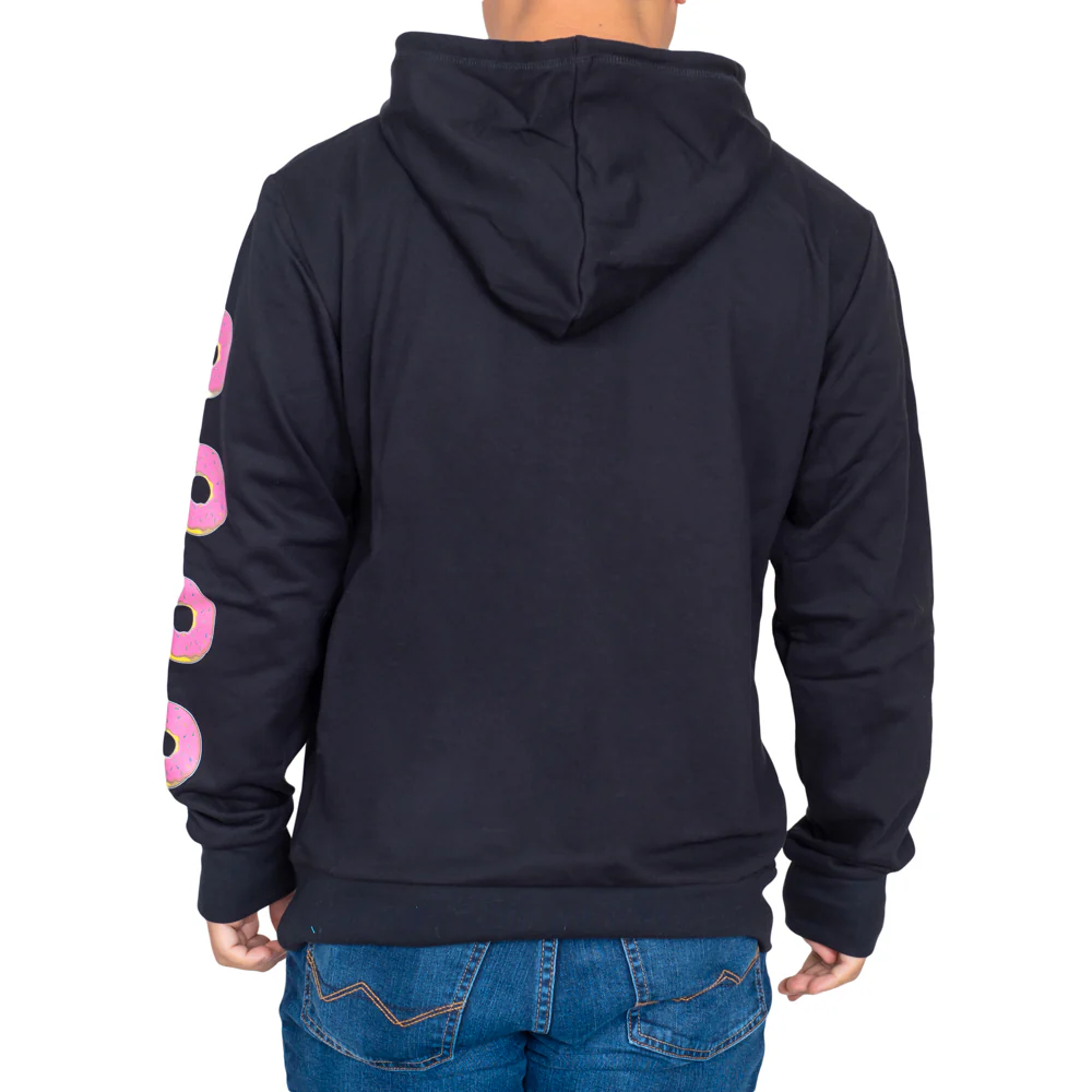 The Simpsons Homer Donut Pull Over Hoodie Sweatshirt - Image 2
