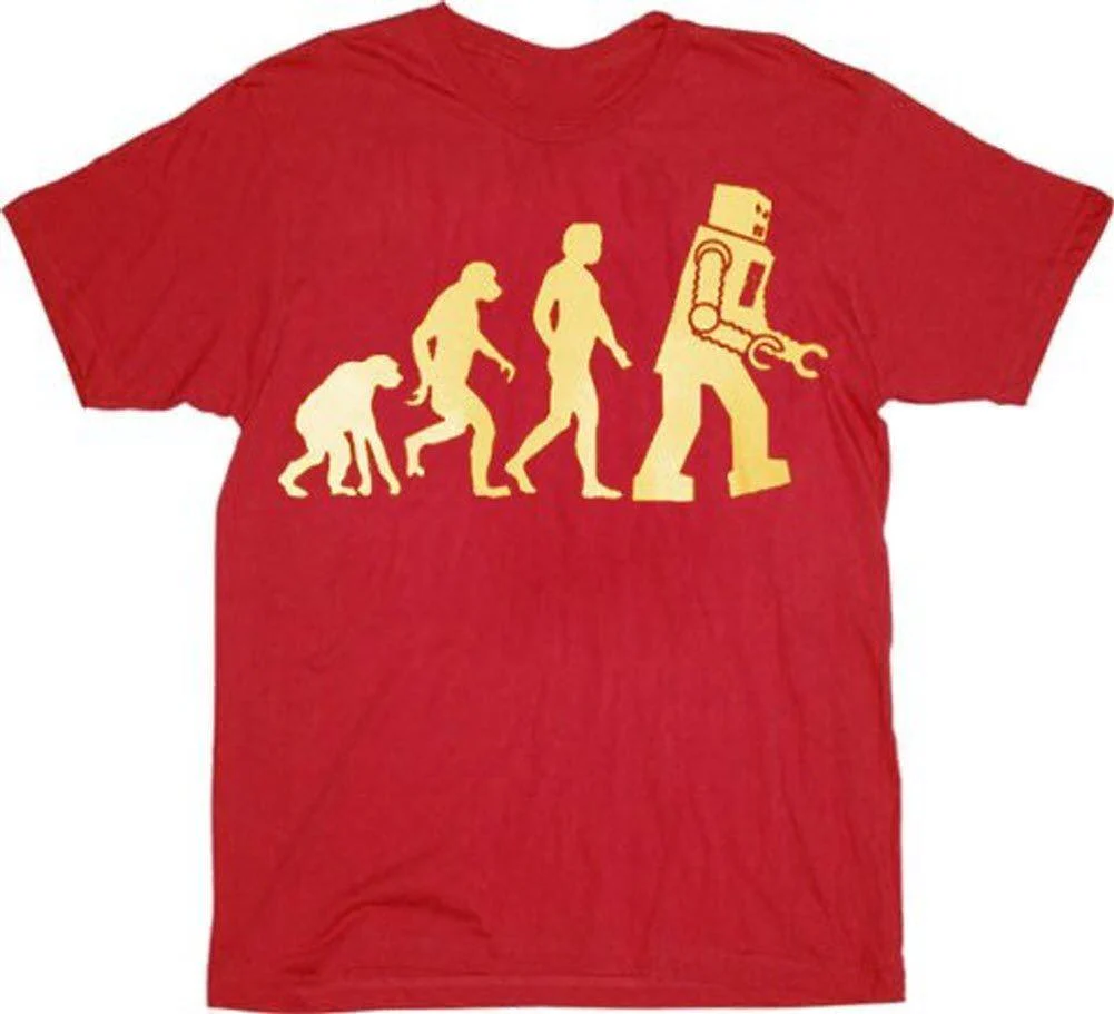Theory of Evolution Robot Evolution T-shirt - Image 4