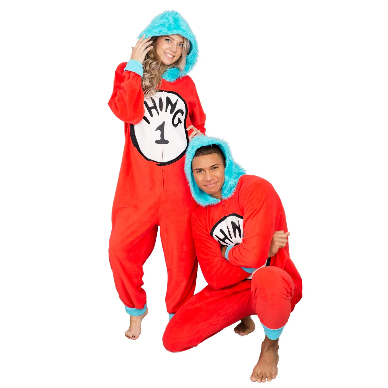 Thing 1 to 6 Interchangeable Patches Adult Union Suit - Image 3