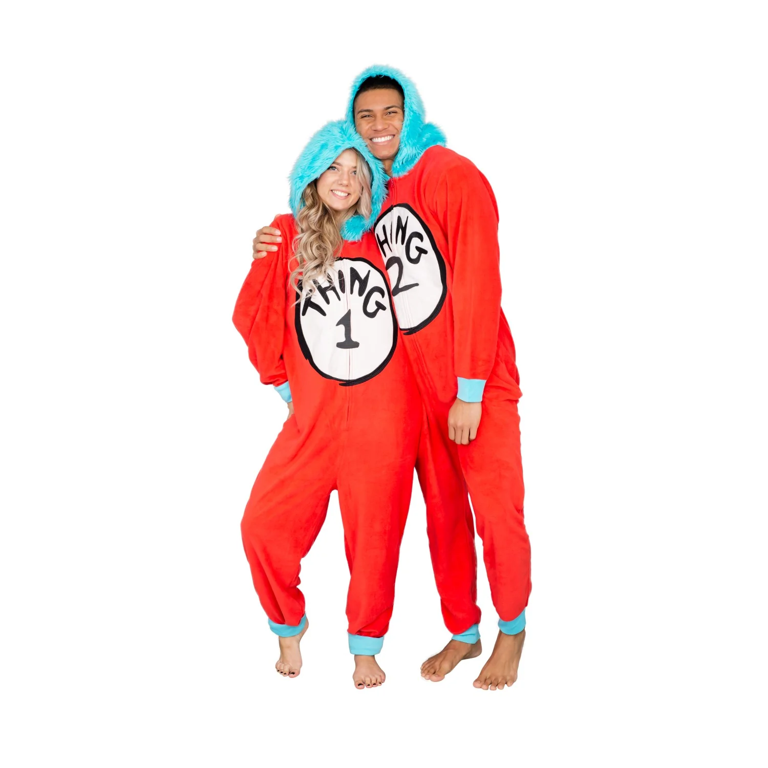 Thing 1 to 6 Interchangeable Patches Adult Union Suit - Image 4