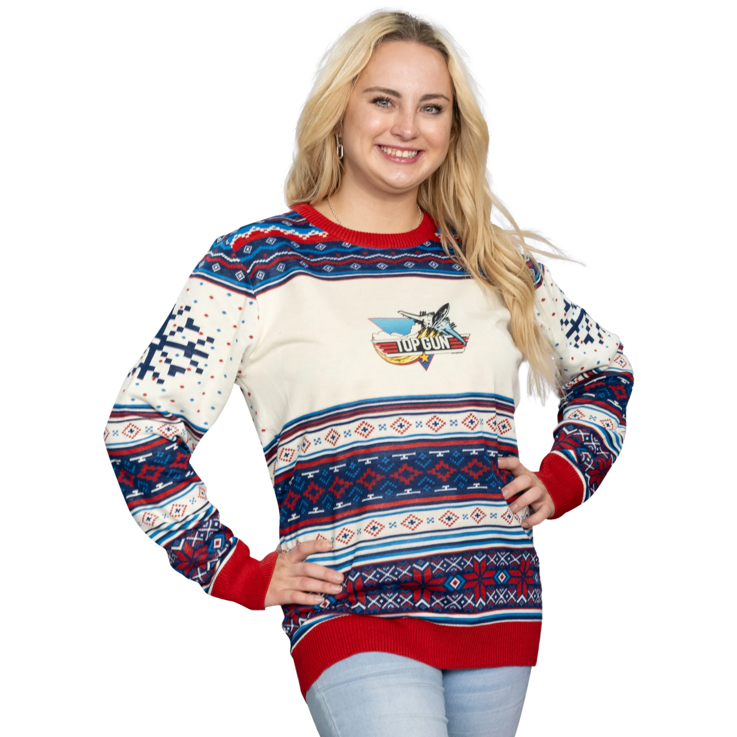 Top Gun Fighter Jet Christmas Sweater - Image 5