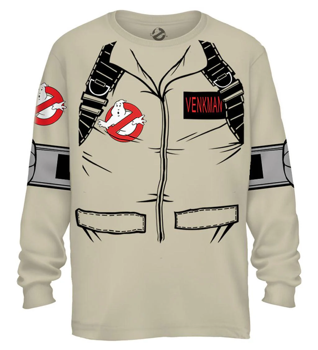 Venkman Long Sleeve Costume T-Shirt With Back Print - Image 4