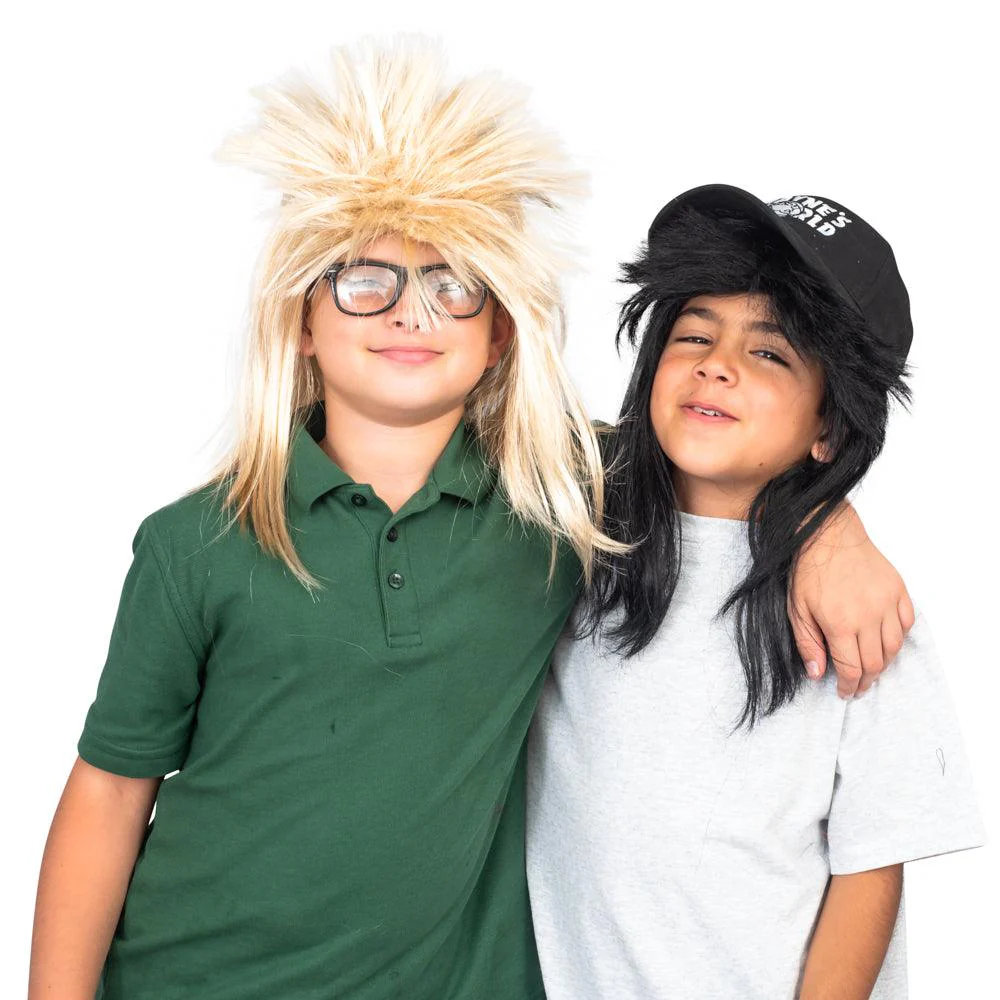 Wayne's World Garth and Wayne Youth Halloween Cosplay Costume Set