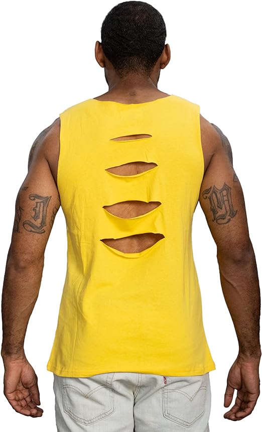 Wrestler Hogan Rules Sleeveless Yellow T-Shirt - Image 2