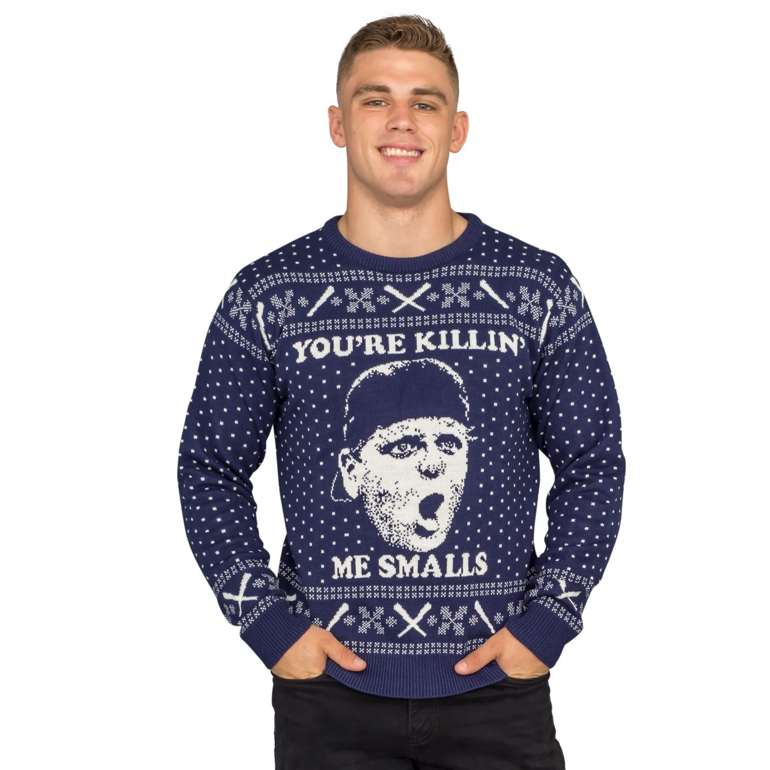 Baseball Sand Field Unisex You're Killin' Me Smalls Ugly Christmas Sweater - Image 3