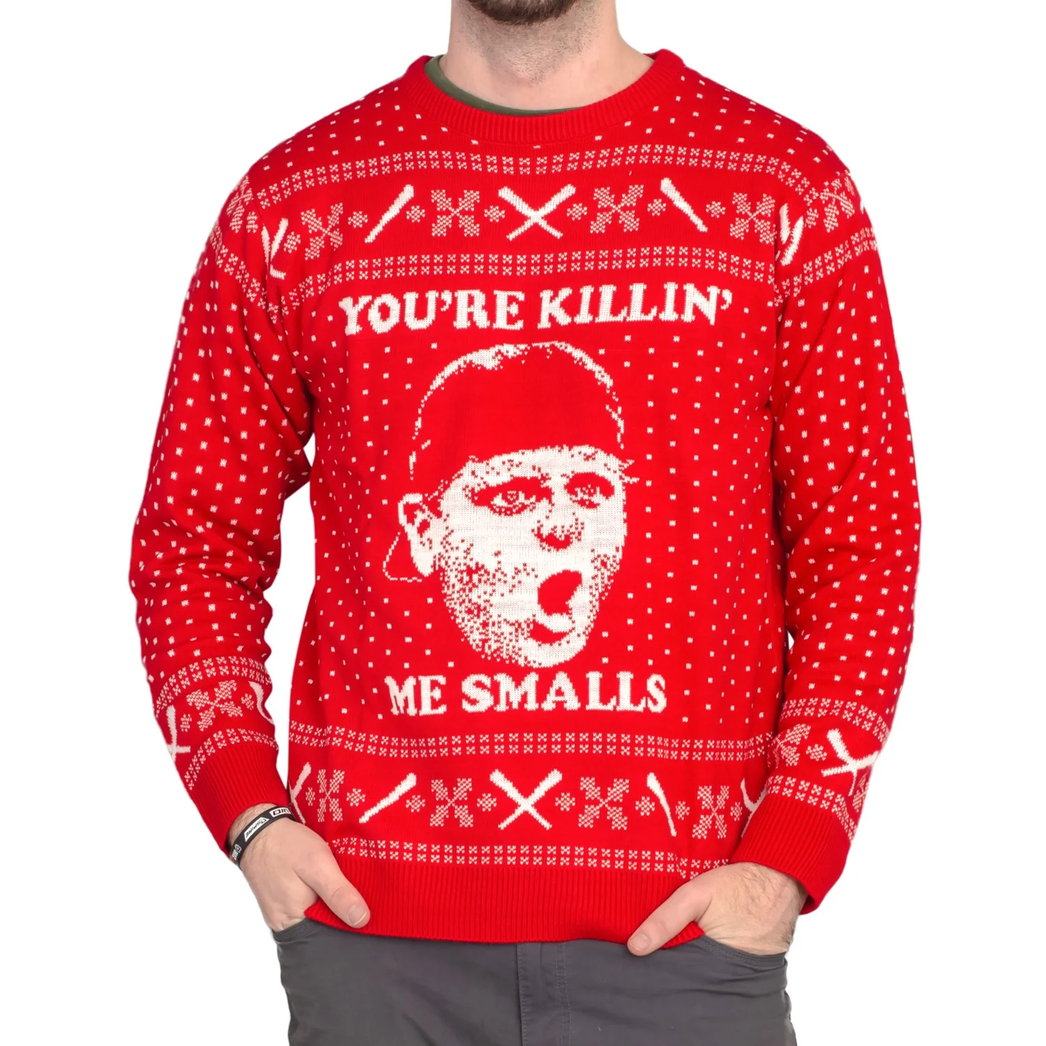 Baseball Sand Field Unisex You're Killin' Me Smalls Ugly Christmas Sweater - Image 9